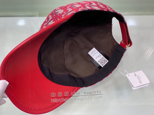 Dior新品女士帽子 迪奧老花拼皮棒球帽鴨舌帽  mm1373